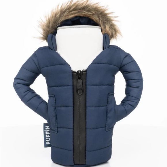 Puffin Coolers Other - NEW Puffin Beverage Parka Koozie in Blue